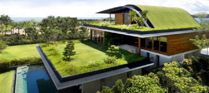 yeşil çatı bahçesi sistemleri